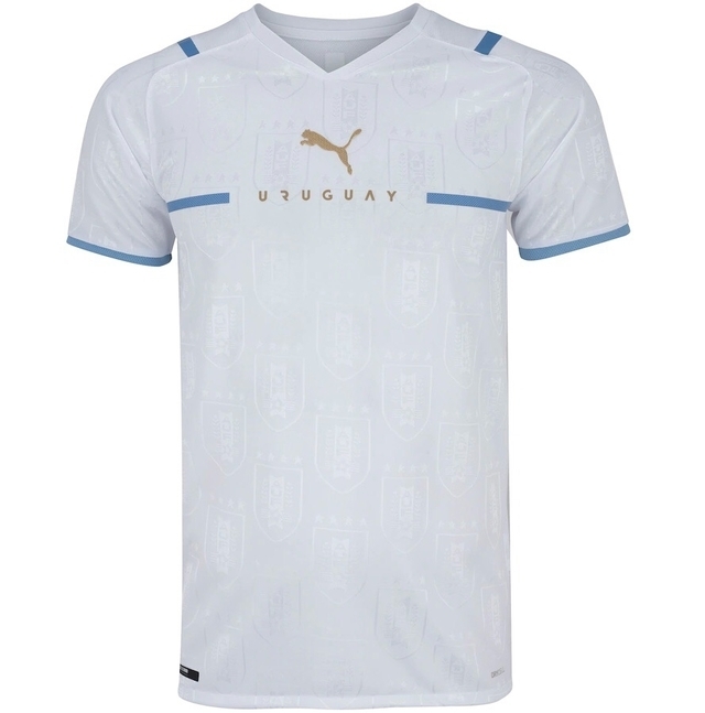 Camisa Seleção Uruguai Away 2021 Torcedor Puma Masculina - Branco