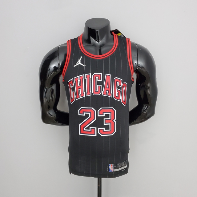 Camisa Chicago Bulls Black JORDAN #23 - CRIA IMPORTS