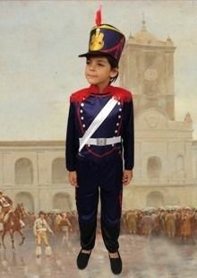 Disfraz Patrio Granadero Soldado INCLUYE SOMBRERO - 1al 3