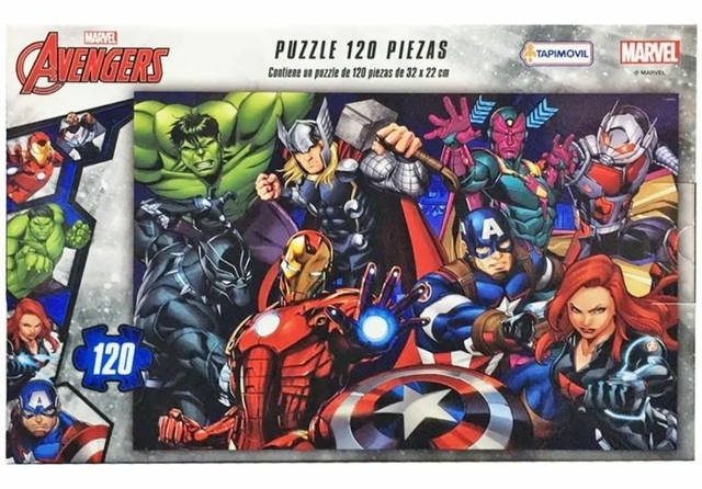 Puzzle Rompecabezas Marvel Avengers - 120 Piezas - 32 Cm x 22 Cm