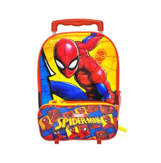 Wabro Mochila Con Carro Spiderman - Hombre Araña - 40 Cm