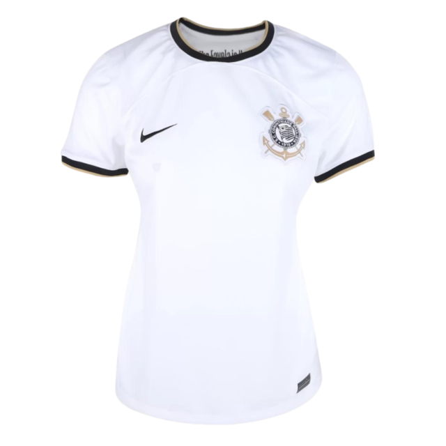 Camisa Nike Corinthians I 22/23 Torcedor Feminina - Branca