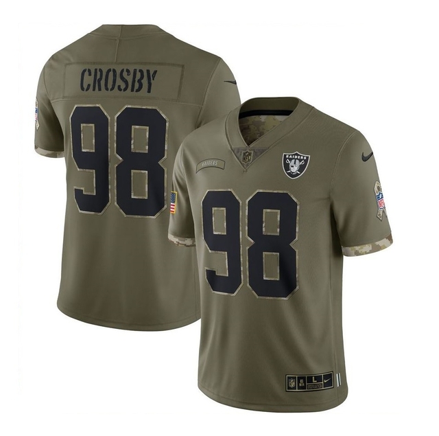 LAS VEGAS RAIDERS MAXX CROSBY #98 NIKE AUTHENTIC GAME WOMENS LARGE JERSEY  NWT