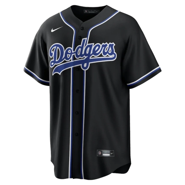 Los Angeles Dodgers Nike Official Replica Road Jersey - Mens with Bauer 27  printing