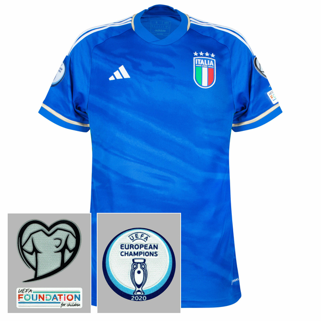 Camisa Adidas Itália 2023/24 Torcedor incl. Patch Euro 2020