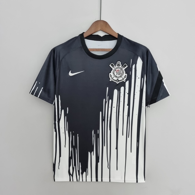 Camisa Corinthians Pré-Jogo Nike Masculina - Preta