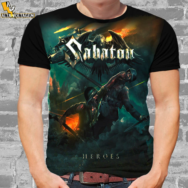 Camiseta Rock Sabaton Heroes