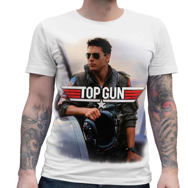 Camiseta de Filme Top Gun - Alta Voltagem Rockwear