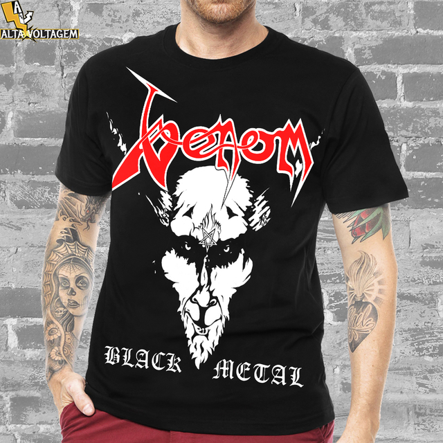 Camiseta Rock Venom Black Metal