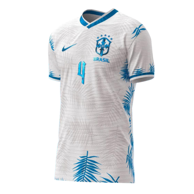 Camisa Seleção Brasil 22 Nike Branca/Azul | Krast Shop