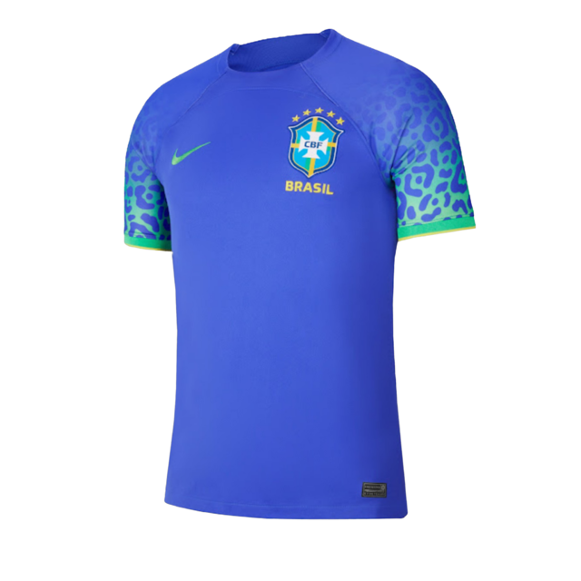 Camisa Seleção Brasil II 22/23 Torcedor Nike Masculina - Azul e Verde