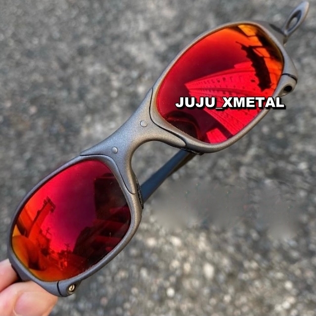 Óculos de Sol Oakley Juliet X-Metal Lentes Fire Red Vermelhas Polari