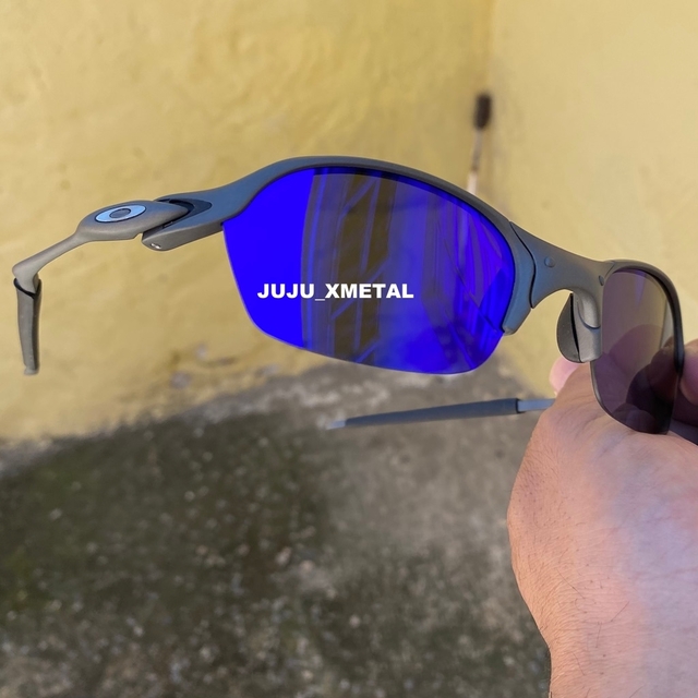 Óculos de Sol Oakley Romeo 2 X-Metal Lentes Azul Escuro Metal Polari