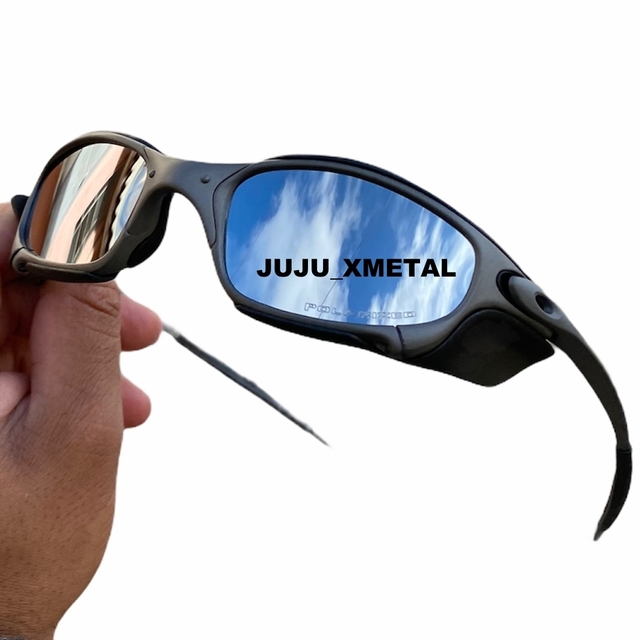 Óculos de Sol Oakley Juliet X-Metal Lentes Prata Liquid Metal Polariz