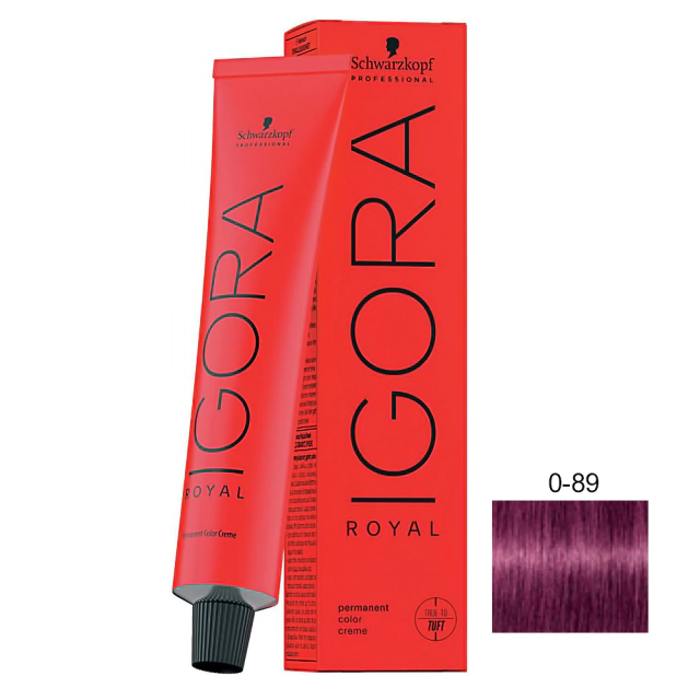 Igora 0.89 Royal HD Tom Mistura Vermelho Violeta | Beleza Ruiva