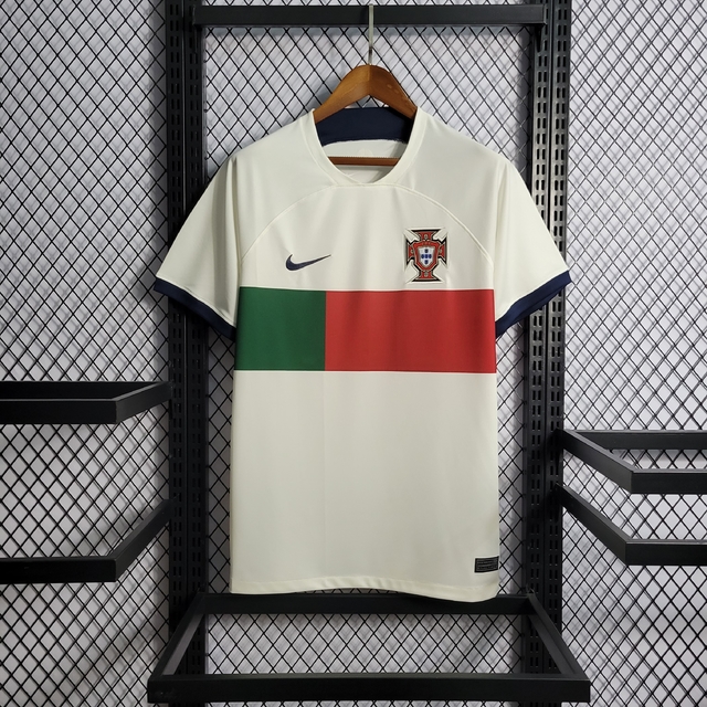 Camisa Portugal Away 2022 Nike - Masculino Torcedor - Copa do Mundo - Branca