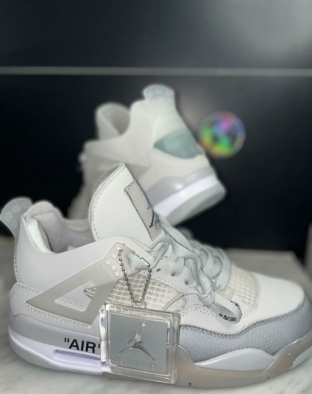 Jordan Retro 4 Off White Grey - Comprar en Drip Shoes