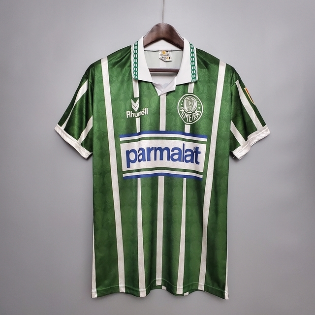 Camisa Palmeiras Retrô 93/94 - Rhumell - Verde e Branca