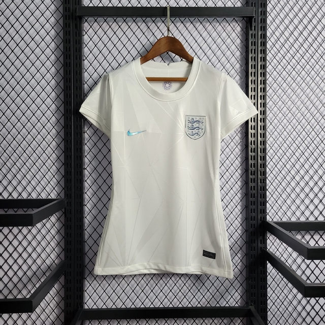 Camisa Seleção Inglaterra I 22/23 Branca - Nike Feminina Baby Look