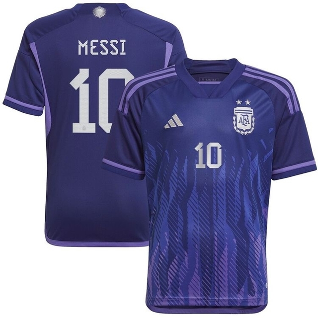 Camisa Messi Seleção Argentina Away 22/23 Roxa - Adidas - Masculino Torcedor