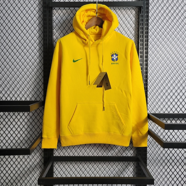 Casaco de Moletom Brasil 2022 Amarelo - Nike