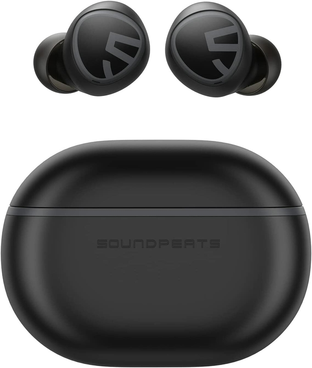 SoundPEATS Mini audífonos Bluetooth5.2 - Negros