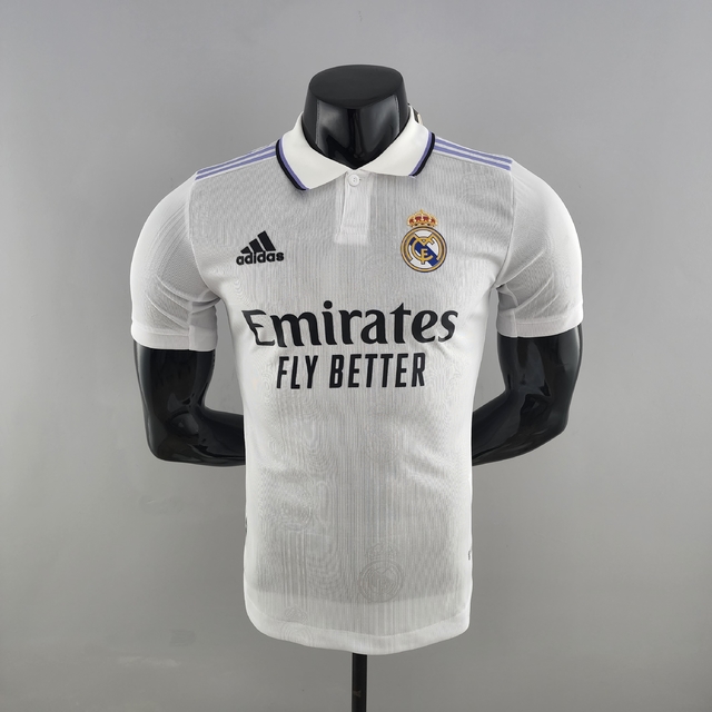 Camisa Real Madrid I 22/23 - Masculino Jogador - Branco