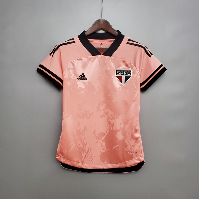 Camisa São Paulo 2020/21 Rosa Feminina - GM SPORTS