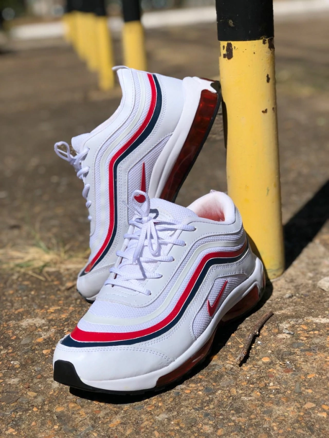 Air Max 97 - Branco Vermelho - Comprar em Capital Shoes