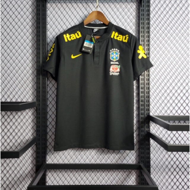 Camisa Treino Seleção Brasileira Preta - Kamisa 10