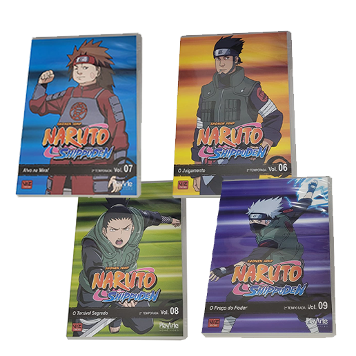 Naruto Shippuden - Box 1 com 5 DVDs - Novo Lacrado