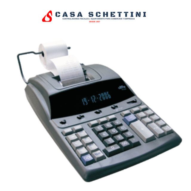 Máquina de sumar calculadora con impresor Cifra Pr235 Uso intensivo