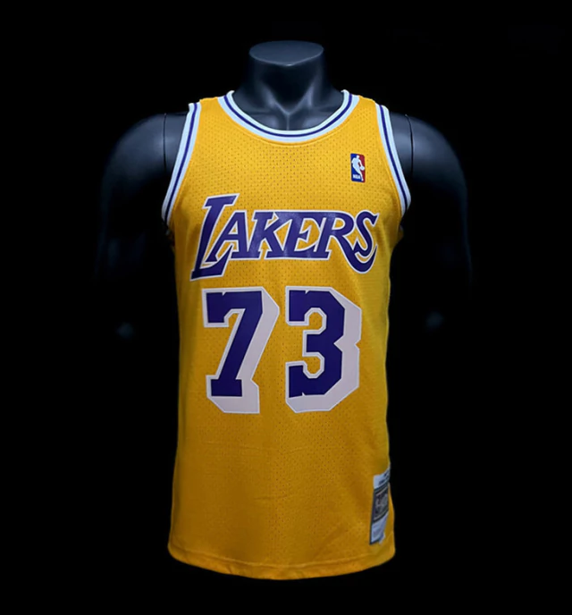 Regata NBA Los Angeles Lakers - RODMAN #73 yellow retro