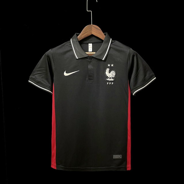 Camisa Polo França Preta - Nike - MendeSports