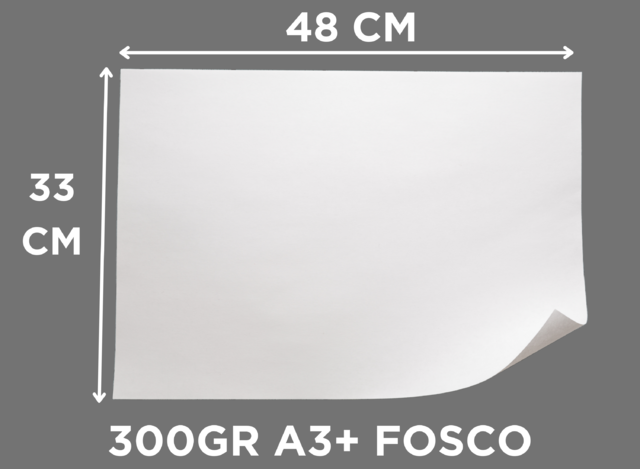 COUCHE 300GR FOSCO A3+ C/100FLS - Vinil Papéis