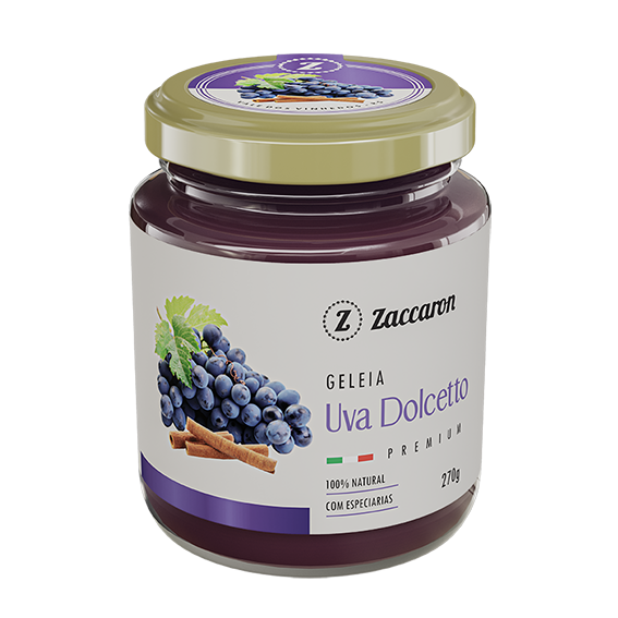 Geleia de Uva Dolcetto 270gr - Zaccaron Alimentos