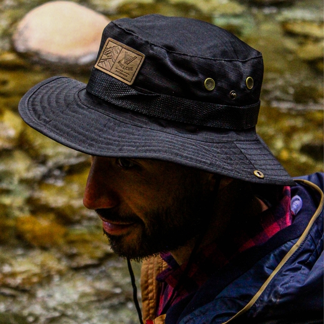Sombrero Australiano Ripstop - Negro - Wuelche Outdoors