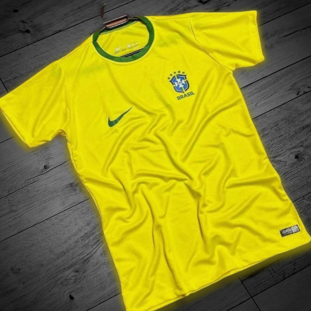Camiseta Dri-Fit Seleção Brasileira - Amarela