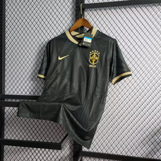 Camisa Brasil Concept 22/23 - Preta e Dourada