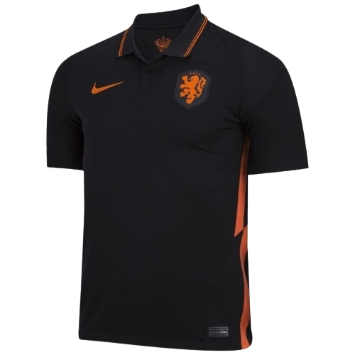 Camisa Seleção Holandesa II 20/21 Preta e Laranja - Masculino Torcedor -  Nike