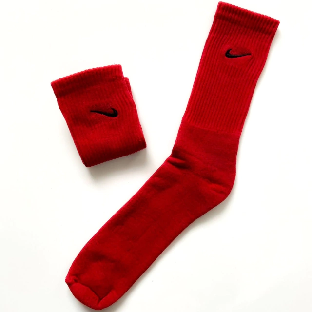 3 Pares de meias Nike ( Vermelha )