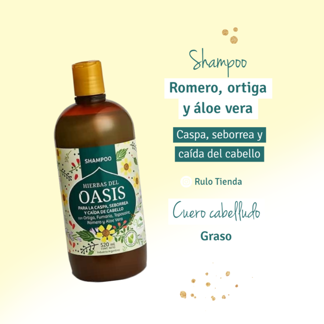 Shampoo OASIS CASPA - Comprar Rulo Tienda