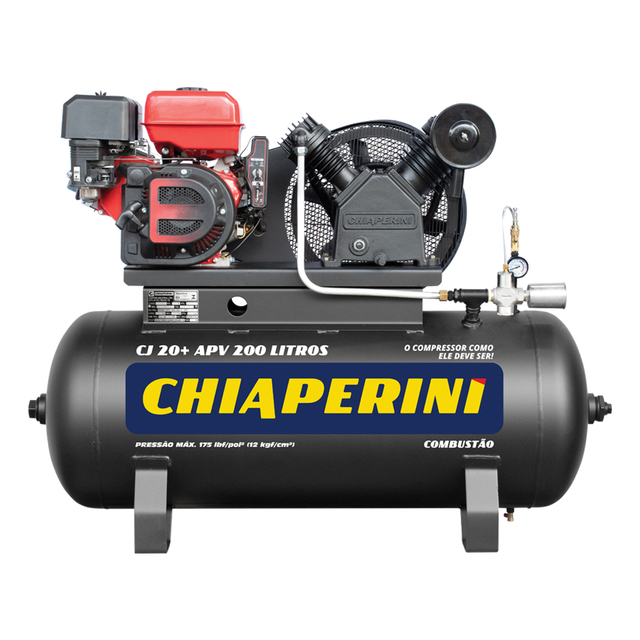Compressor de ar alta pressão 20 pcm 200 litros - Chiaperini CJ 20+ A