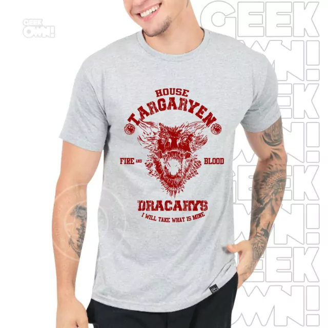 Camiseta Casa Targaryen - Dracarys! - Geek Own