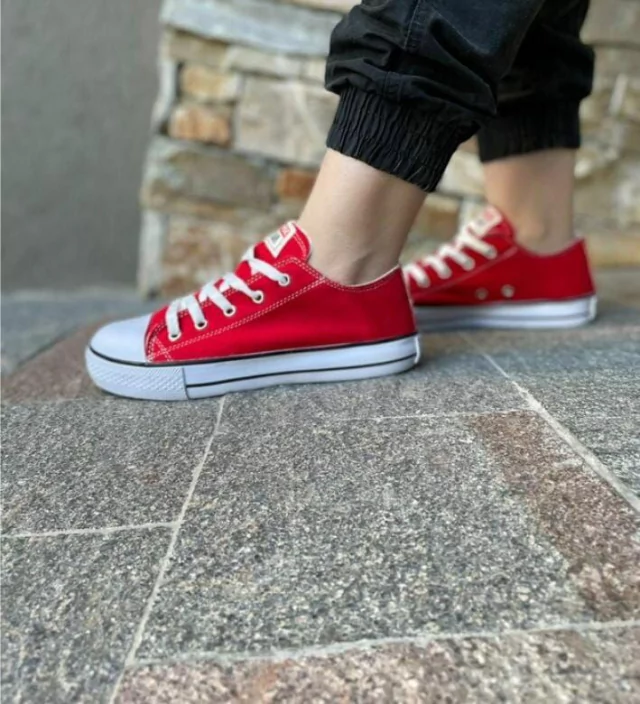 zapatillas converse rojas (replica nacional )