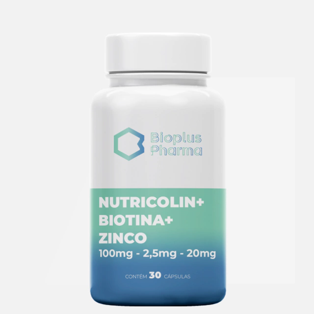 Nutricolin 100 mg + Biotina 2,5 mg + Zinco 20 mg