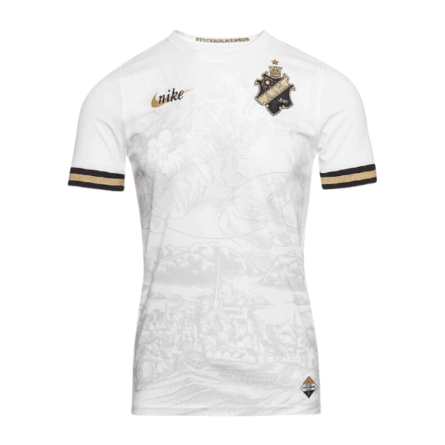 Camisa AIK Stockholm Edition Versão Especial 2023 Torcedor Nike Masculina -  Branca
