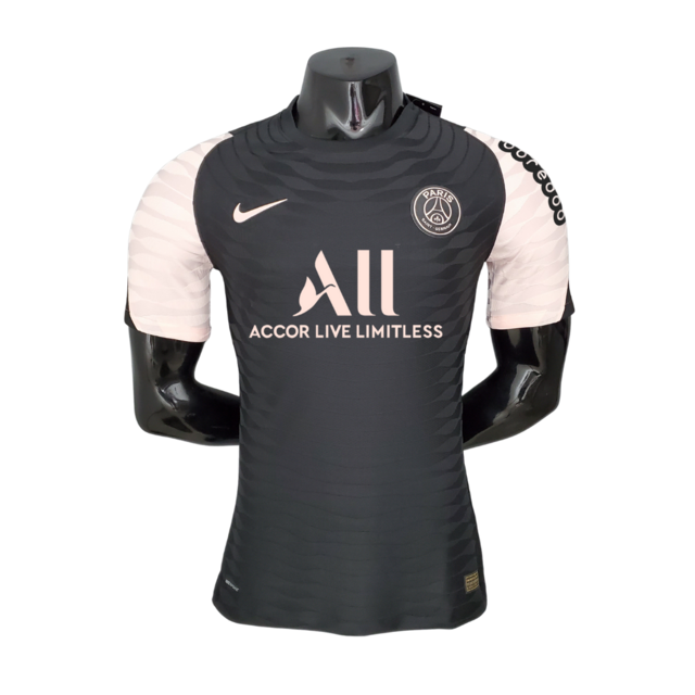 Camisa Paris Saint Germain - PSG - Treino Jogador Nike Masculina - Preto e  Rosa
