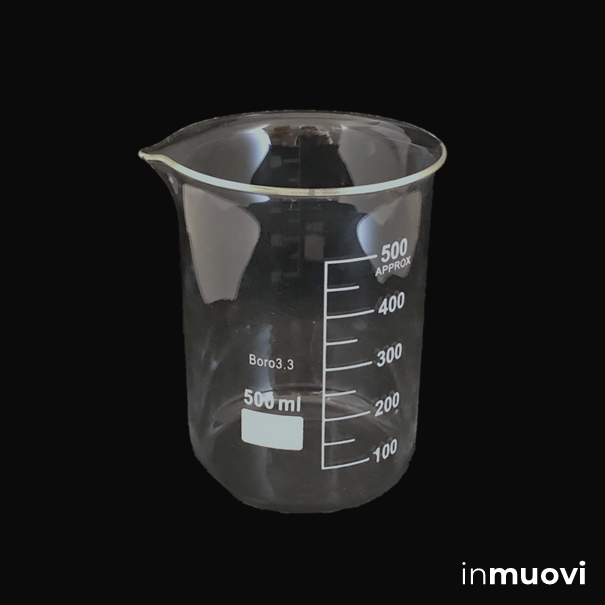 Vaso de precipitado, 500 mL, vidrio borosilicato 3.3