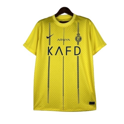Camisa Al-Nassr Home 2023/24 Masculino - Torcedor Nike - Amarelo